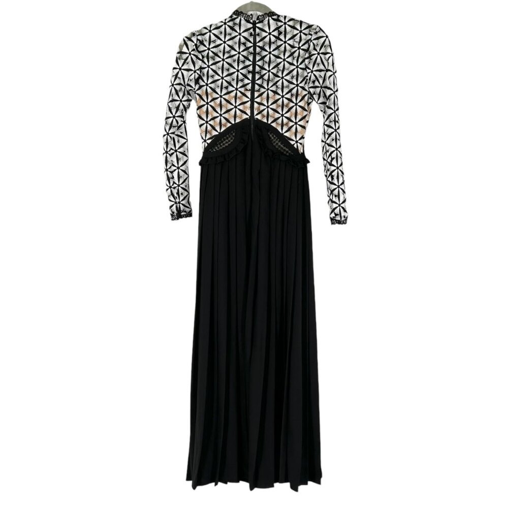 Self-Portrait Guipure Long Sleeve Lace Maxi Dress - Picture 3 of 9
